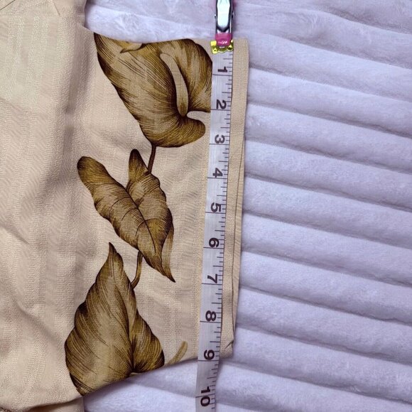 Tommy Bahama 100% Silk Mens XL Ivory Floral Tropical Hawaiian Aloha Short Sleeve - Picture 10 of 12